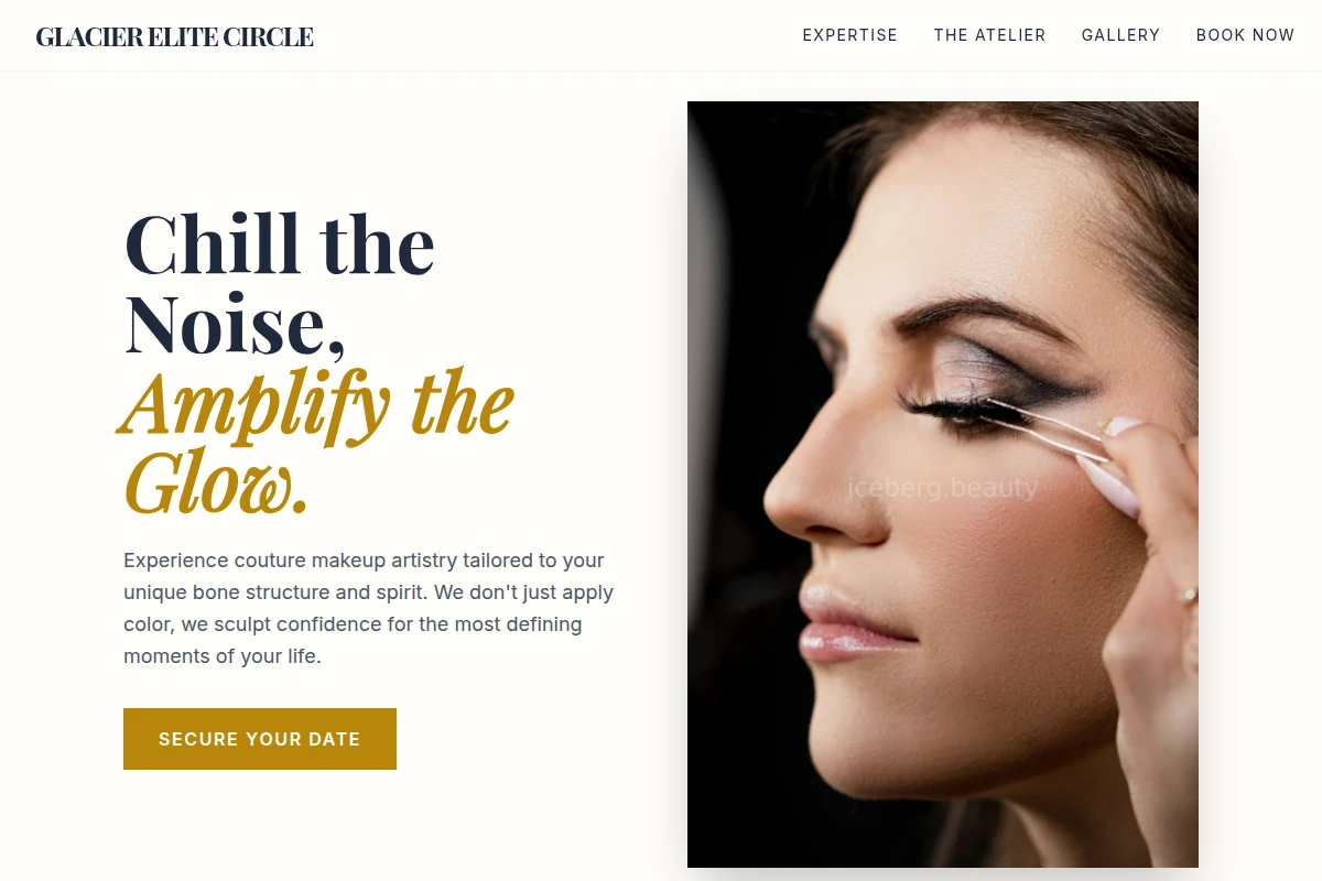 Premium Cosmetics Website Design